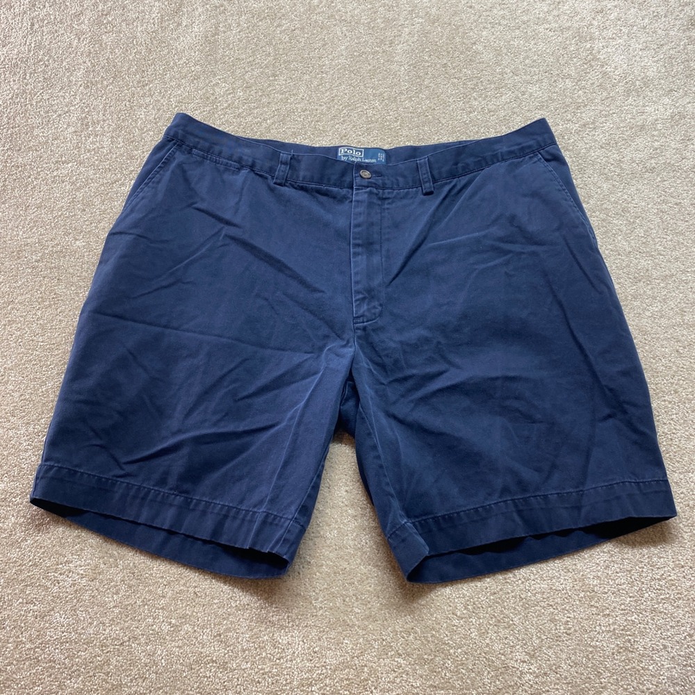 Polo Ralph Lauren Classic Chino Prospect Shorts‎ Mens 42 Blue Cotton